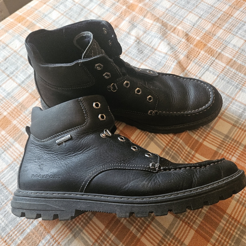 Men's Rockport Hydro-shield ankle work boots